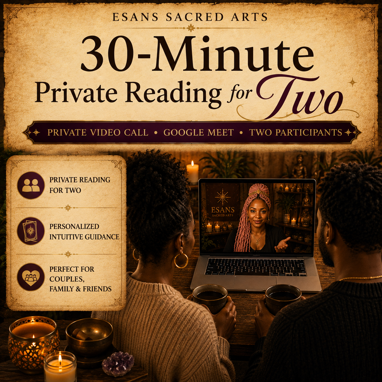 30-Minute Private Reading for Two